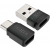 FIXED Data blocker 2in1 hliníkový USB-C/C a USB-C/U FIXA-BLC-BK - Redukcia USB-C