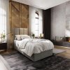 Textilomanie Čalúnená posteľ boxspring MERALIS 80x200 cm sivá Matrac: Matrac Bonell pružinový