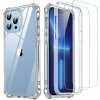 ESR [3v1 balenie] Air Armor 360 puzdro + 2x ochranné sklo pre iPhone 13 Pro Max – číre