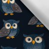 Takoy Látka s potlačou nepremokavý polyester TD / NS sovy tmavomodré-NS-16681