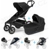 Set 5v1 Thule Urban Glide 4-wheel Black 2024 + vanička Black + pláštenky + ochranná sieť