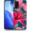 Picasee silikónový čierny obal pre OPPO Reno 5 5G - Hibiscus