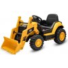 Detský elektrický traktor Baby Mix CAT žltý