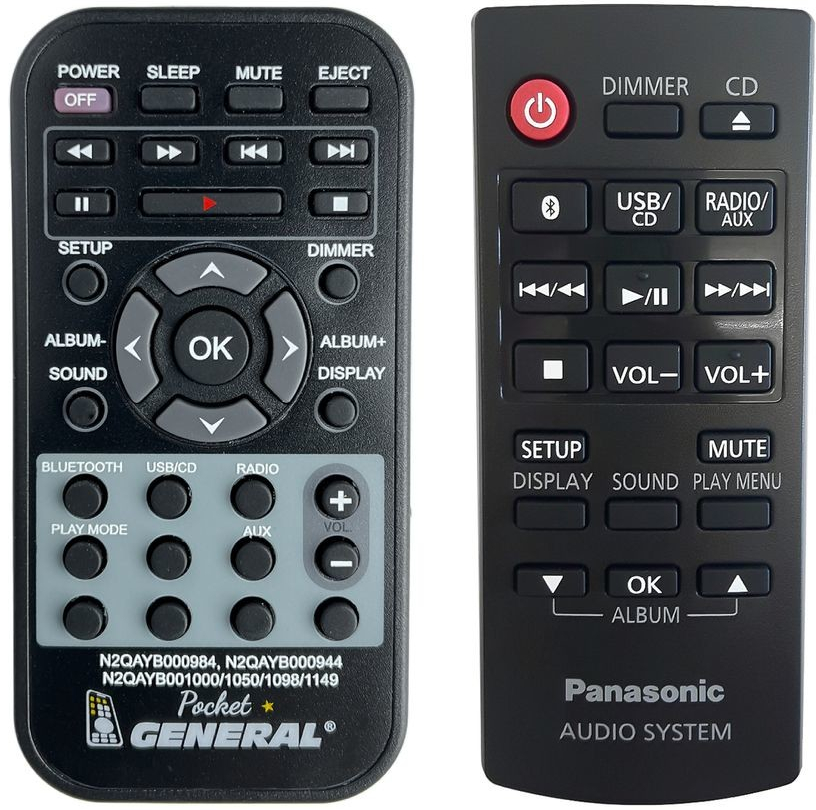 Diaľkový ovládač General Panasonic N2QAYB001093