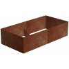 CORGARDEN Alto Vyvýšený záhon 74 x 148 x 36 cm, corten CORGARDEN 1012