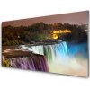 Sklenený obklad Do kuchyne Les vodopád príroda 100x50 cm