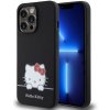 Hello Kitty Liquid Silicone Daydreaming Logo Zadní Kryt pro iPhone 13 Pro Black HKHCP13LSKCDKK