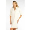 Litex dámske košeľové šaty 5F067 smotanová