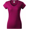 MALFINI Dámske tričko Action V neck Garnet