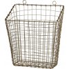Chic Antique Mosadzný antik kovový košík Fil de fer Basket - 28*16*33 cm - Chic Antique