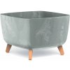 PROSPERPLAST Kvetináč GRACIA SQUARE BETON EFFECT 39cm sivý