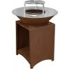 Gril Strend Pro Fiesta, prevedenie rust, oceľ, priemer 75 cm, s ohniskom