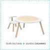 Stokke MuTable Stolík White + Stolička White ZADARMO