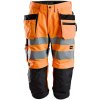 Snickers Workwear Kraťasy LiteWork reflexné 3/4 'Pirate' oranžové veľ. 48