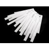 Suchý zips háčik + plyš strihaný šírka 20 mm biela 25pár