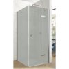 Hüppe Astra Kyvné dvere pravé, 90 cm, strieborný profil/sklo Sand Plus PX0103.069.316