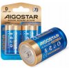 Alkalická batéria Aigostar D (R20) 2 ks