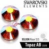 Swarovski SS5 Topaz AB 50 ks