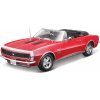 Maisto - 1967 Chevrolet Camaro SS 396 Convertible, červená, 1:18 (101231684R)