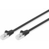 Digitus Patch kábel, CAT6, RJ45 St/St, 10.0m, S-FTP, AWG 27/7, LSZH, sw