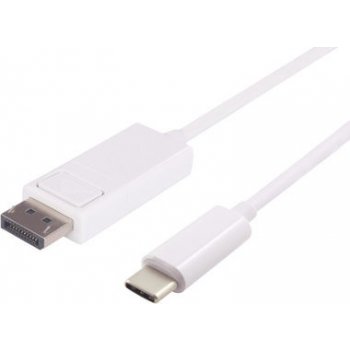 MicroConnect USB3.1CDPBW1 USB3.1 C (M) - DisplayPort V1.2 (M) / 4K*2K@60Hz, 1m, bílý