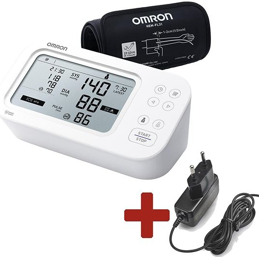 OMRON M6 Comfort AFib + Zdroj, súprava