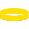 Silikónový náramok bez potlače žltý Žltá 202 mm