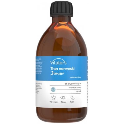 Vitaler's Junior Omega-3 Norwegian Cod Liver OIl 1200 mg 250 ml