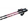 Sedco Trekové teleskopické hole NORDIC 65-135 cm - červená