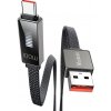 Mcdodo CA-4980 USB na USB-C s displejom, 1,2m, černý