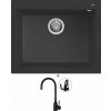 Elleci QUADRA 110 G40 full black + Deante NEO LUNO BOC N72M čierna matná
