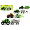 Teddies Traktor s přívěsem plast 16cm skladem