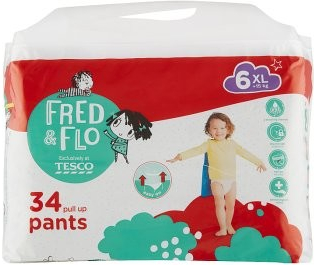Tesco Fred & Flo Ultra Dry plienkové nohavičky 6 XL 34 ks od 10,09 € -  Heureka.sk