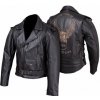 Pánska kožená bunda L&J KSM005 LIVE TO RIDE 5XL
