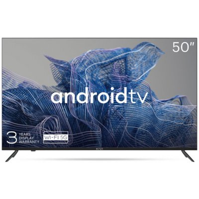 Kivi TV 50U740NB, 50" (127 cm), UHD, Google Android TV, čierna 50U740NB