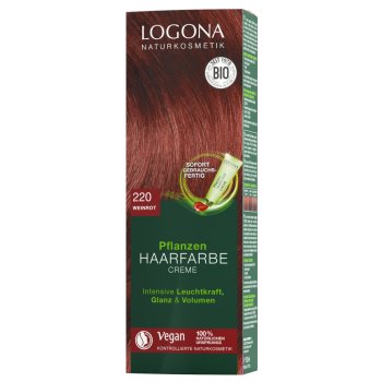 Logona Krémová farba na vlasy vínovočervená 150 ml