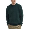 Barbour Casey Cable-Knit Crew Neck Jumper — Seaweed
