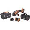 AEG BEWS18-125BLPX2-502C 18V bezuhlíková uhlová brúska 115mm (2x5.0Ah)
