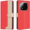Knižkové puzdro Xiaomi Redmi Note 14 Pro 4G Color Matching RFID červené