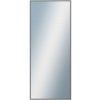 DANTIK - Zrkadlo v rámu, rozmer s rámom 50x120 cm z lišty Hliník šedá drásaná (7269223)