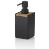 KELA Dávkovač mýdla Cube polyresin černá 300 ml KL-23689