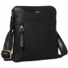 Peterson Čierna pánska crossbody taška z prírodnej kože so zapínaním na zips čierna PTN 1902-TUM UNI PTN 1902-TUM