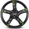 RONAL R62 7,5x17 5x112 ET45 black green rim