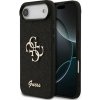 Guess PU Fixed Glitter 4G Metal Logo zadný kryt pre iPhone 17 Air Black