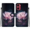VSETKONAMOBIL 99651 ART Peňaženkový kryt pre Motorola Moto G05 / Moto E15 PURPLE PEONY