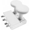 Satelitný konvertor Monoblock QUAD SILVER SKY 4,3° 0,1dB
