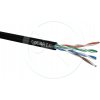 Solarix inštalačný kábel CAT5E UTP PE vonkajšie 305m / box SXKD-5E-UTP-PE čierny (SXKD-5E-UTP-PE)