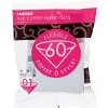 HARIO V60-01 papierové filtre BIELE 100ks