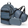 BAAGL SET 3 Skate Dust Blue: batoh, penál, sportovní taška