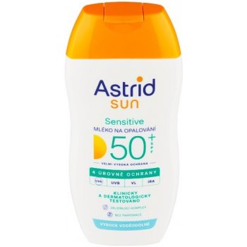 Astrid Sun Sensitive mlieko na opaľovanie pre citlivú pokožku SPF50+ 150 ml